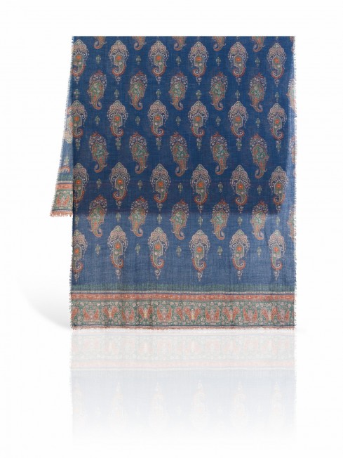 Палантин Унисекс W70.TW4-SK141/BLUE